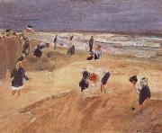 Max Liebermann THe Beach at Nordwijk oil on canvas